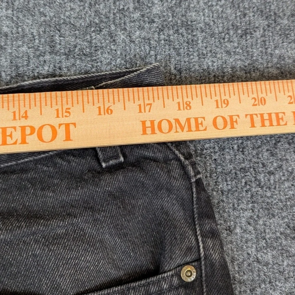 Eddie Bauer Mens 36x32 Faded Black Denim Jeans Made in USA 100% Cotton Vintage
